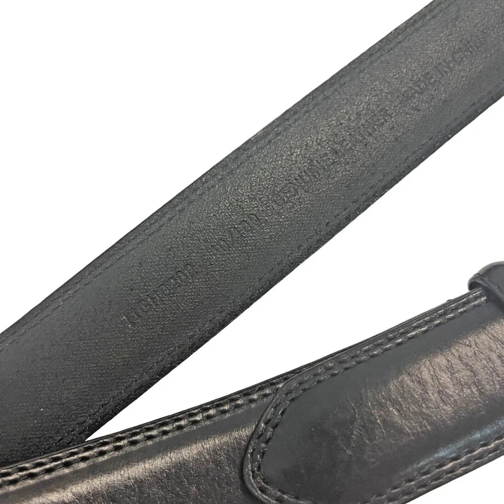 Unbranded Mens Genuine Leather Belt Size 40‎ Black